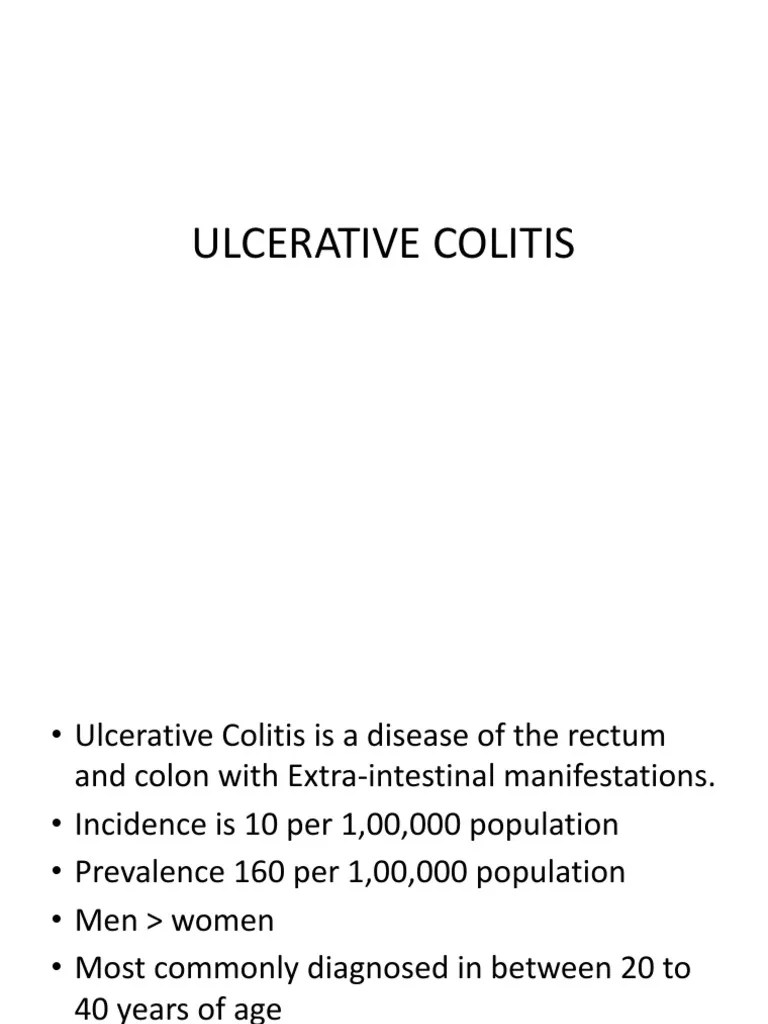 Ulcerative Colitis PDF Ulcerative Colitis Medicine