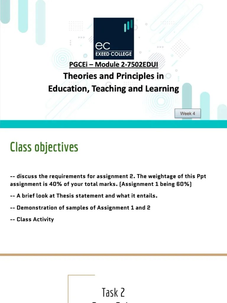 Week 4 MODULE 2 PGCEi PDF Theory Learning