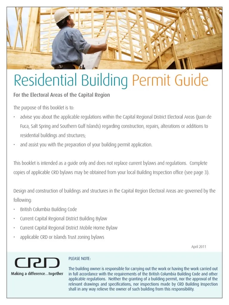 Residential Building Permit Guide PDF Chimney Civil Engineering