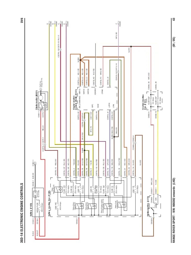 Electronic Engine Control System Diagram Depicting Connections Between
