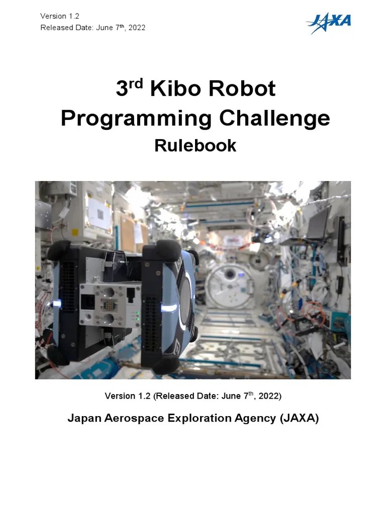 3 Kibo Robot Programming Challenge Rulebook PDF International
