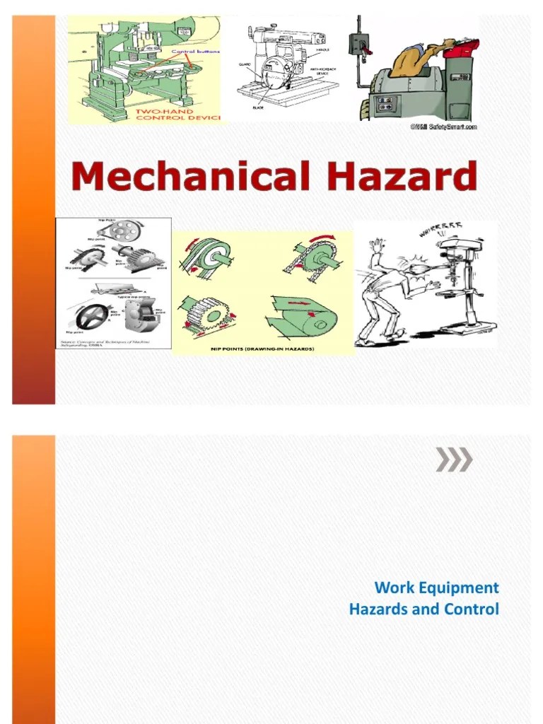 Mechanical Hazard Machines Personal Protective Equipment