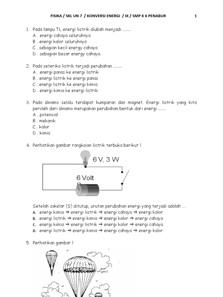 Perubahan Energi | PDF
