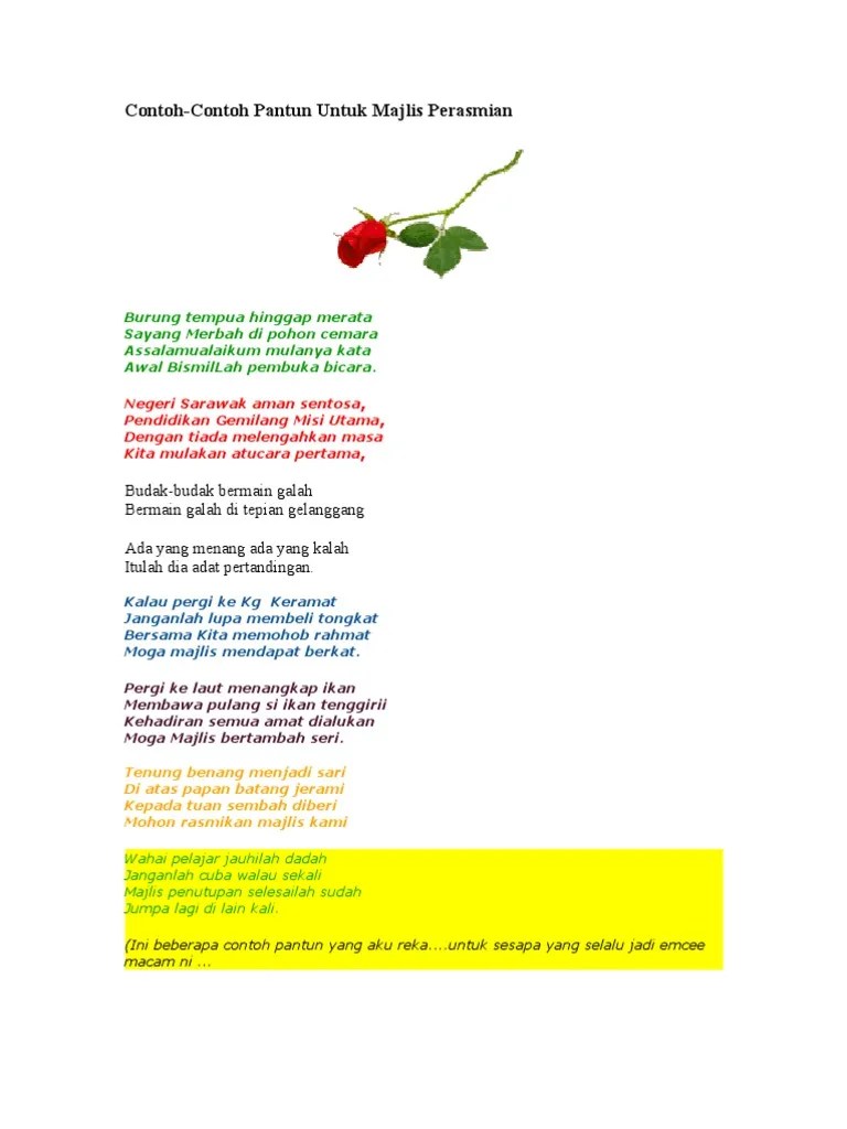 Contoh Pantun Sekian Dan Terima Kasih