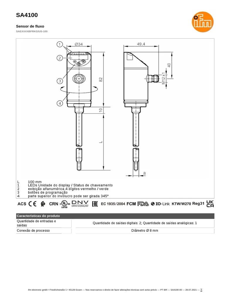 Chave de Fluxo Sa410000 PTBR PDF Viscosidade Metrologia
