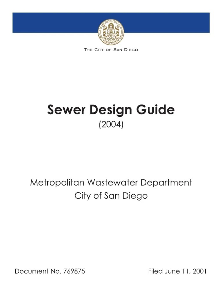 Sewer Design PDF Sanitary Sewer Pump