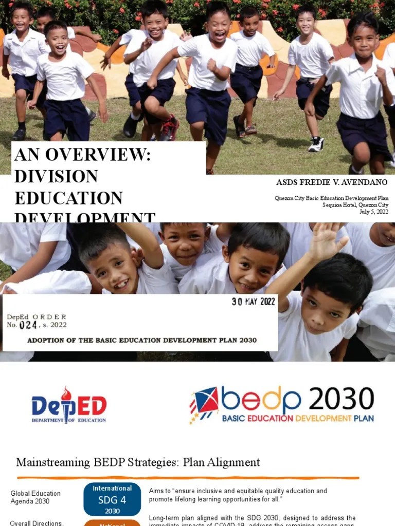 An Overview Division Education Development Plan Asds Fredie V