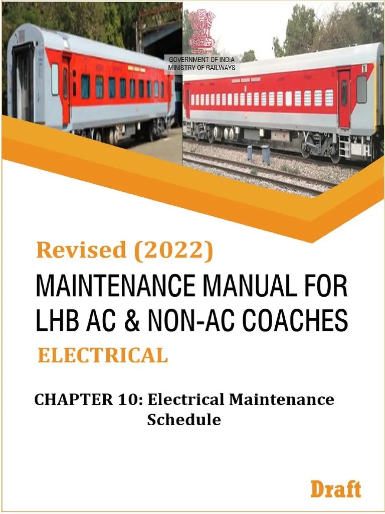 Revision of Chapter 10 Electrical Maintenance Schedule of LHB Manual