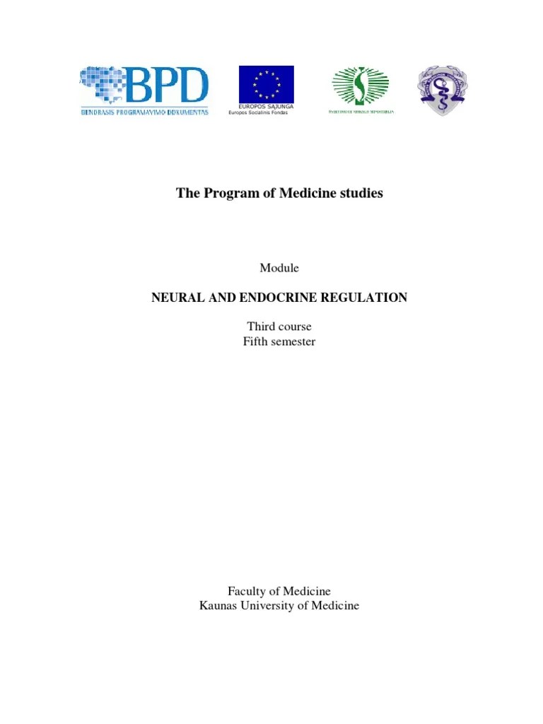 Neuro Endo Questions PDF Autonomic Nervous System Hypothalamus