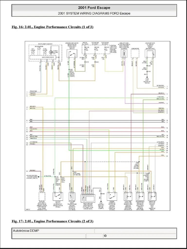 Diagrama Ecu Escape 2001 - Página - 2 | PDF