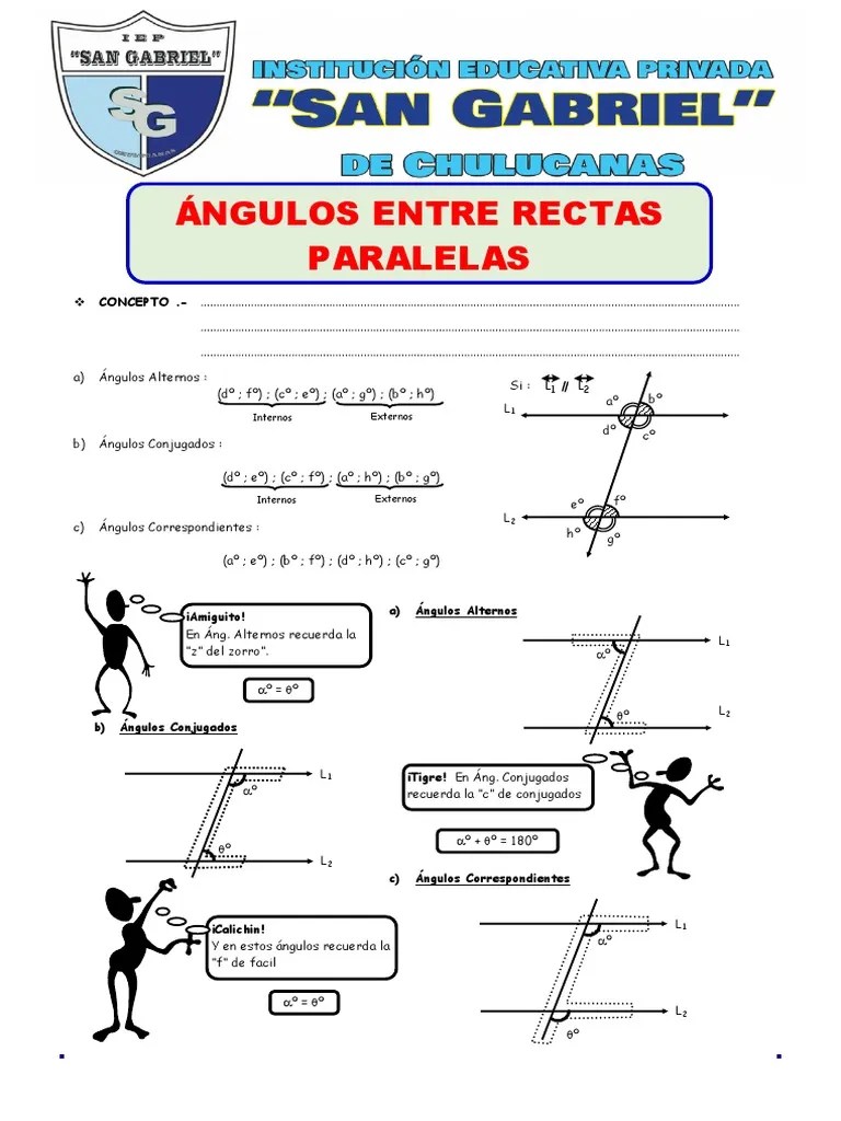 Ángulos Entre Rectas Paralelas | PDF | Ajedrez