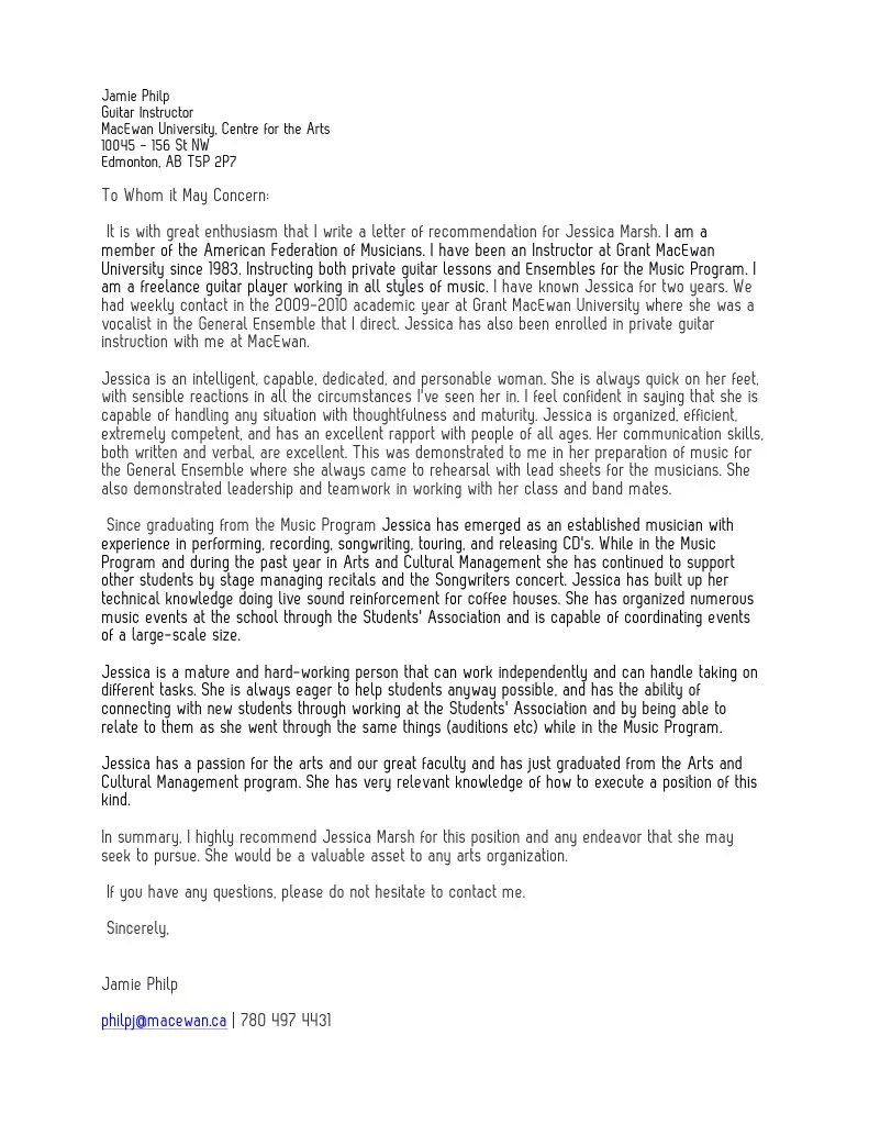 letter of from jamie philp Psychological Concepts