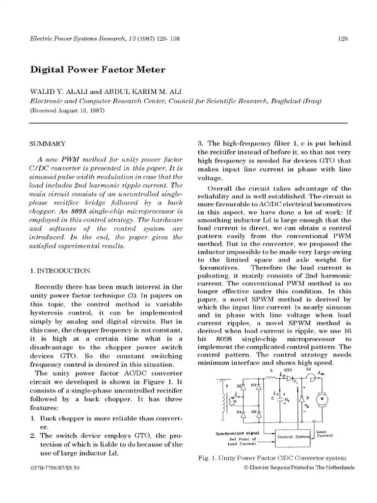 Digital Power Factor Meter PDF