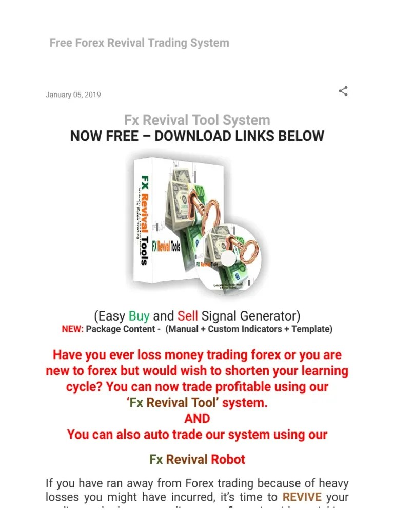 Free Forex Revival Trading System PDF Foreign Exchange Market