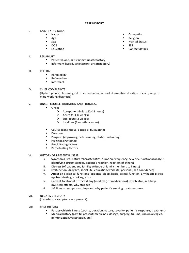 Case History & Mse PDF Childbirth Prenatal Development