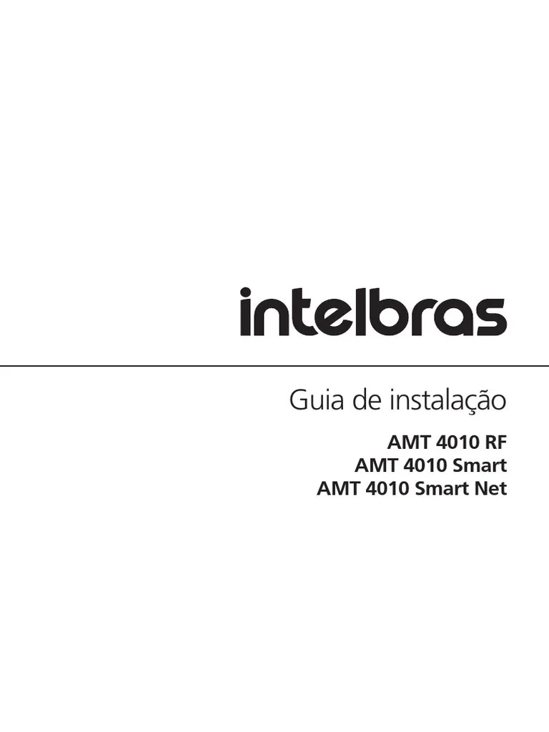 Guia Instalação AMT 4010 RF Smart Net 0122 Site PDF Sem fio