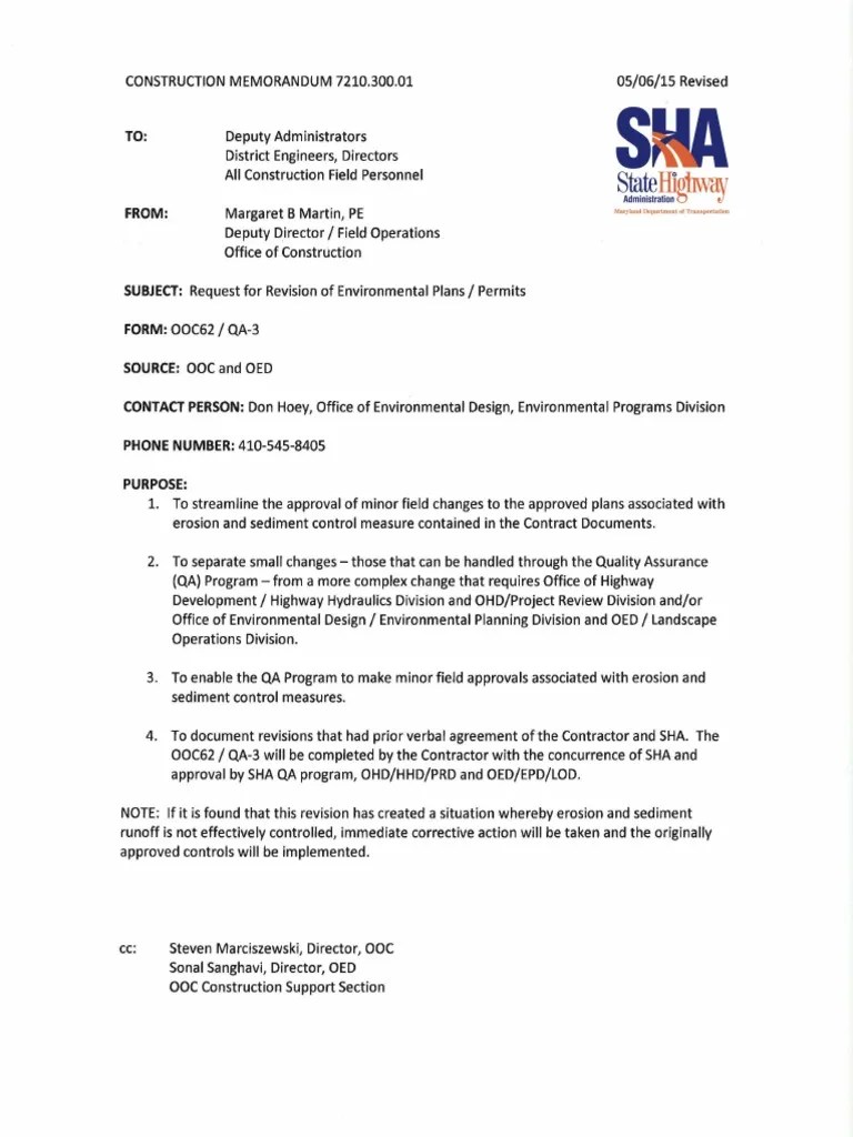 Construction memo sample 2 PDF