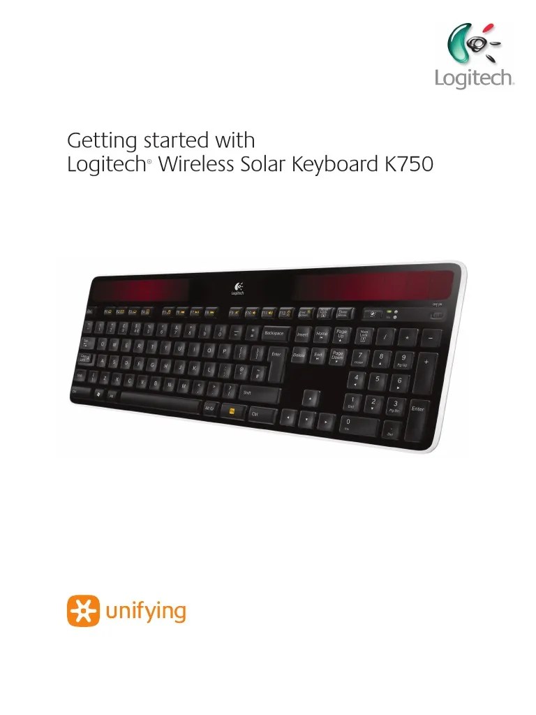 Getting Started With Logitech Wireless Solar Keyboard K750 | PDF