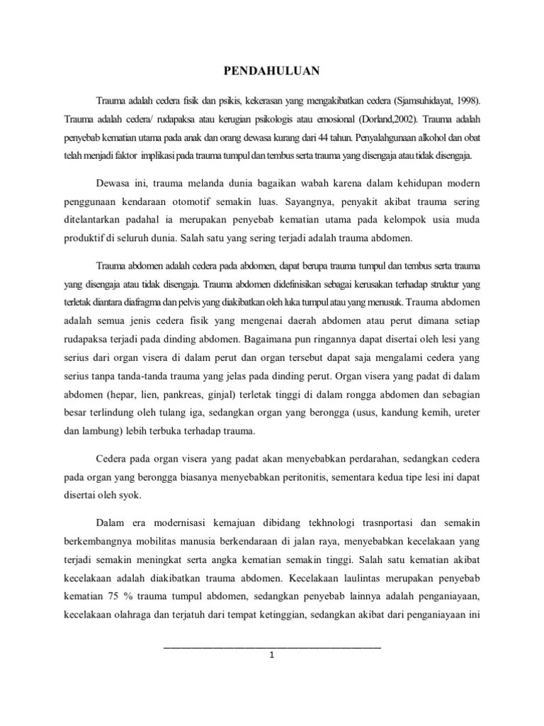 Trauma Intra Abdomen