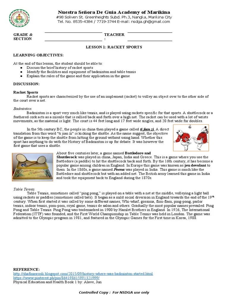 Nuestra Señora de Guia Academy of Marikina Grade & Section Teacher