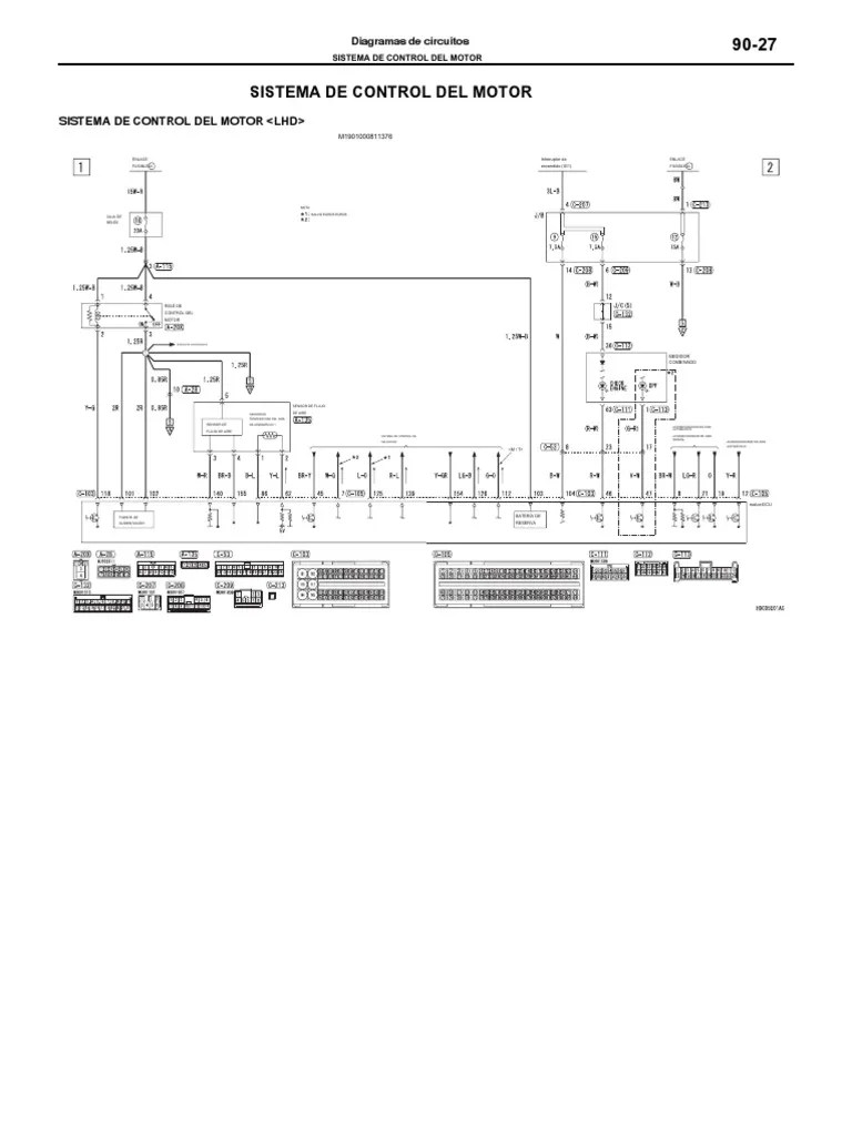 Mitsubishi L200 (2015-2016) Manual de Taller Diagrama Gestion Motor