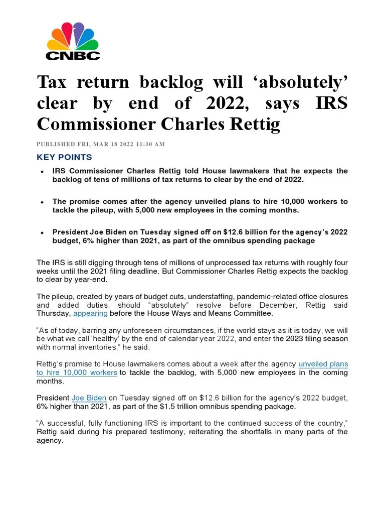 Tax Return Backlog Will PDF