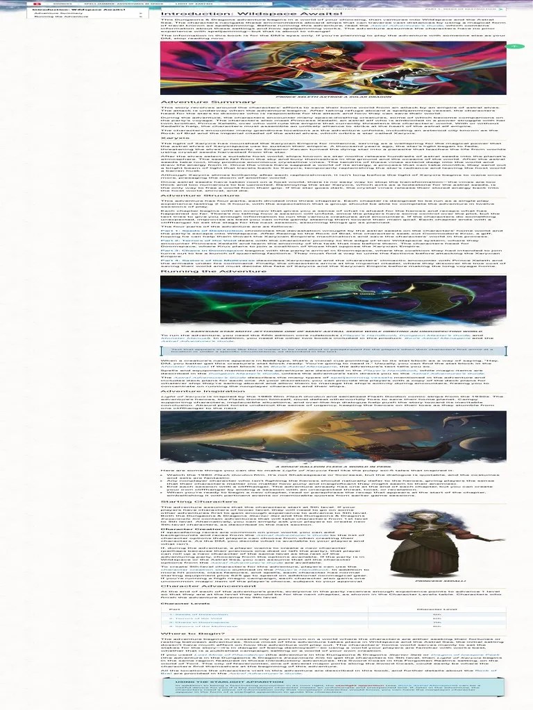 D&amp;D 5.0 Light of Xaryxis Spelljammer Adventures in Space Sources D&amp;D