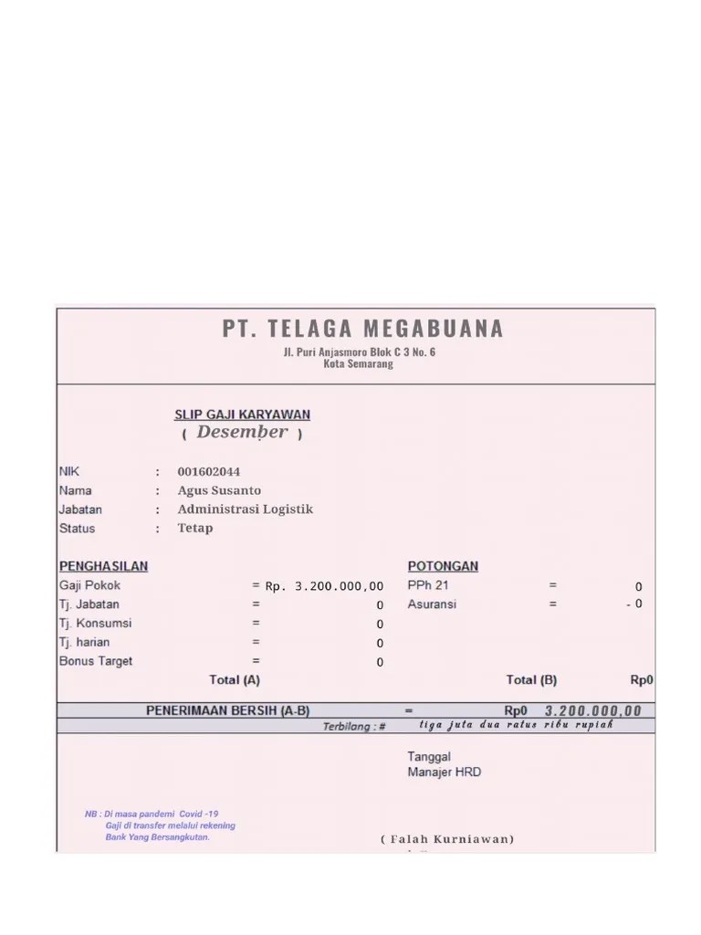 slip gaji PDF