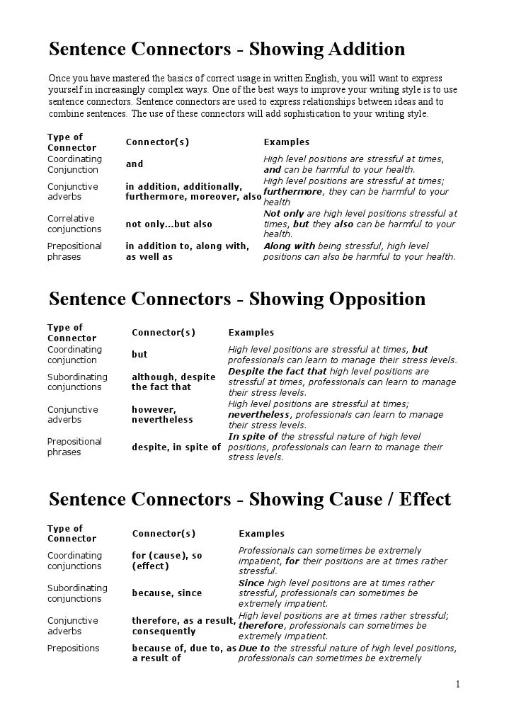 [Download 34+] Cause And Effect Connectors Sentences F1 Vektor