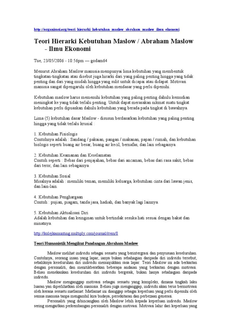 Abraham Marslow | PDF