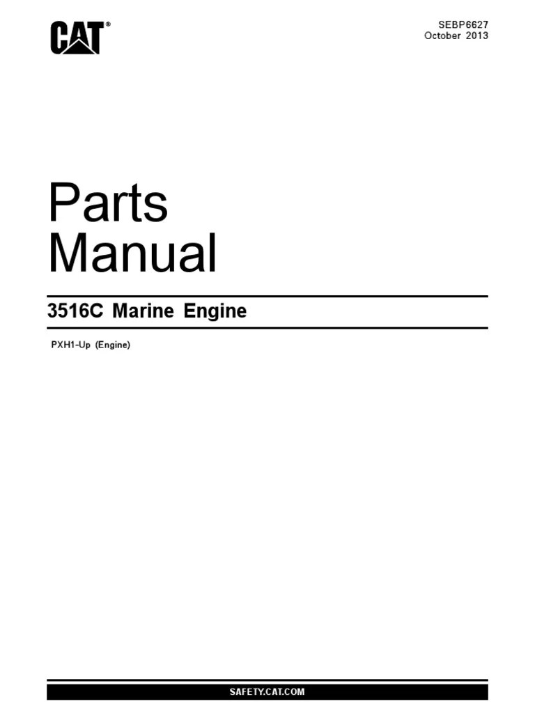 Caterpillar 3516C Spare Parts Manual | PDF | Engines | Manufactured Goods