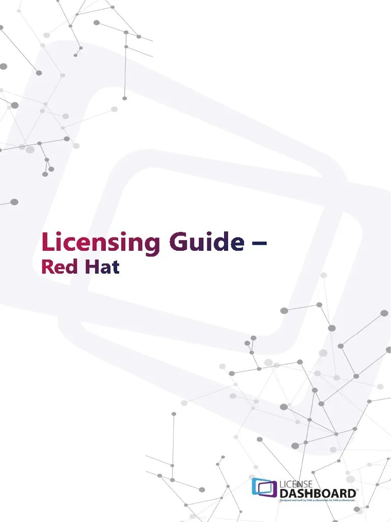 Red Hat Licensing Guide PDF Cloud Computing Red Hat