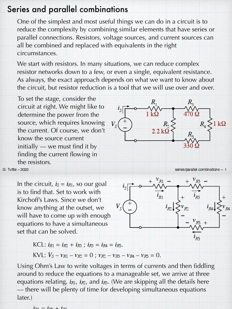 Equivalent Resistance Simplifying Complex Resistor Networks through