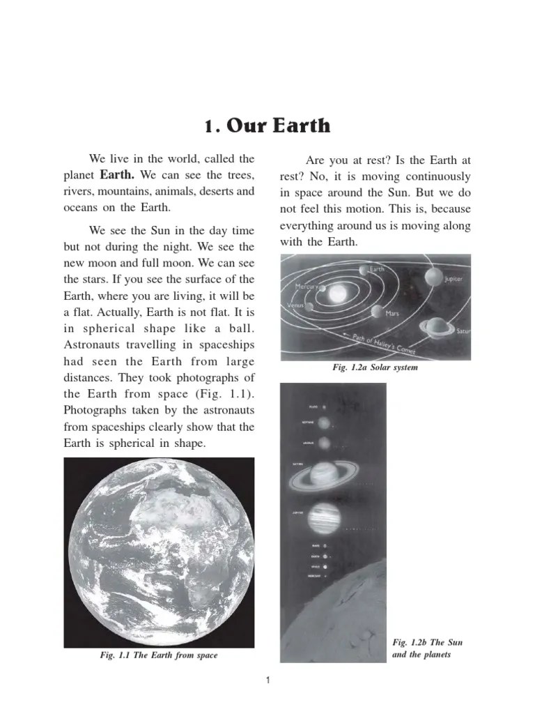 TNPSC Science Text BOOK 6th Standard Earth Atmosphere