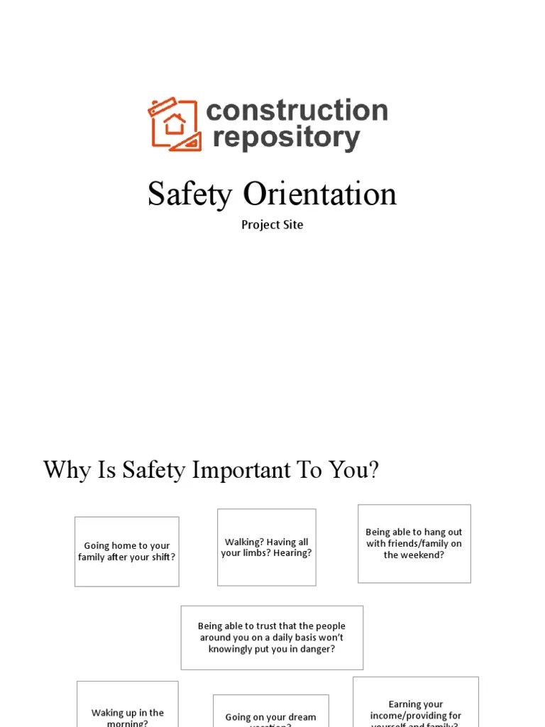 Safety Orientation Template Xnyv7s PDF Occupational Safety And Health Safety