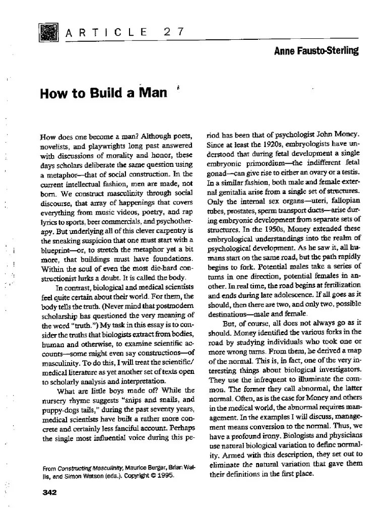 How To Build A Man PDF