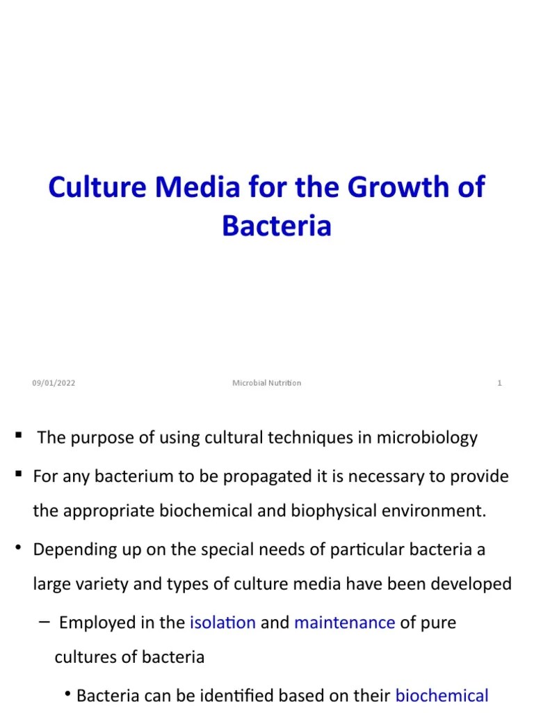 Bacteriological Medium Download Free PDF Growth Medium Bacteria