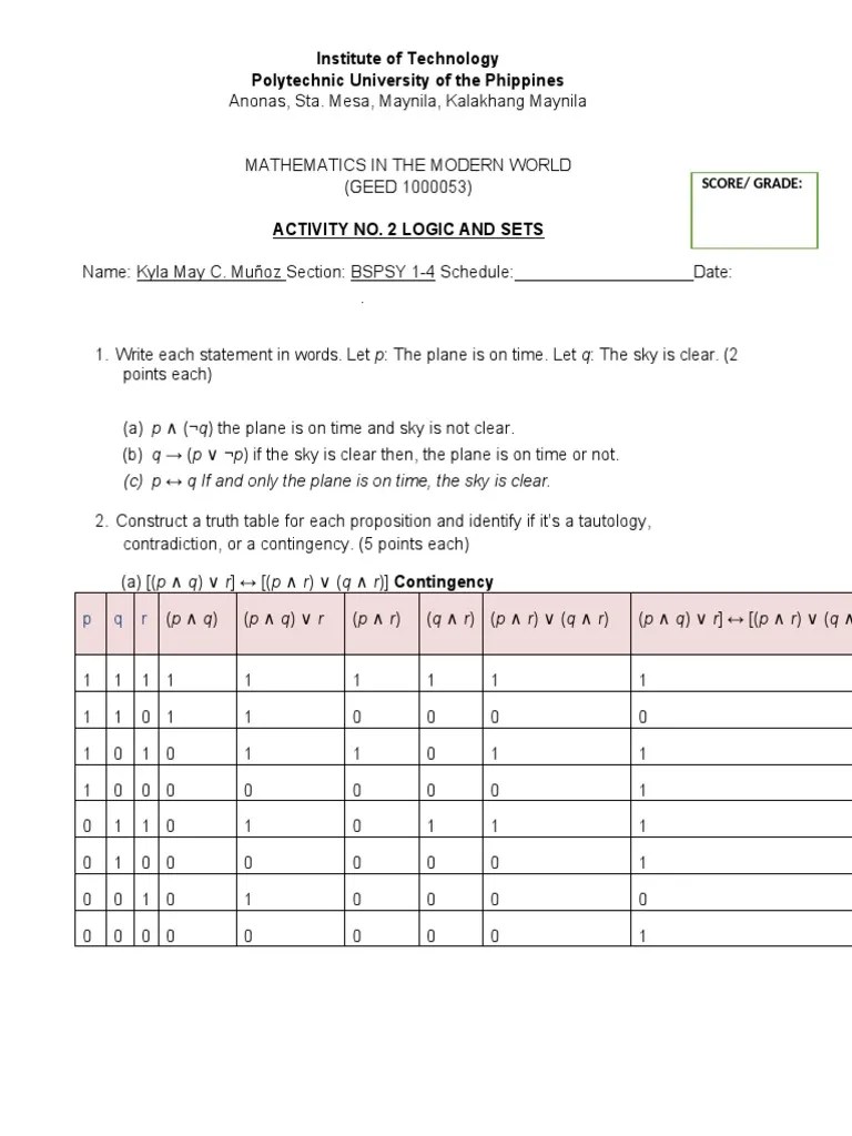 Logic and Sets PDF Syntax (Logic) Logic