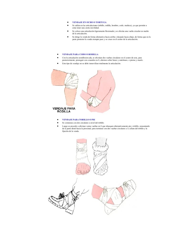 Vendaje en Ocho o Tortuga