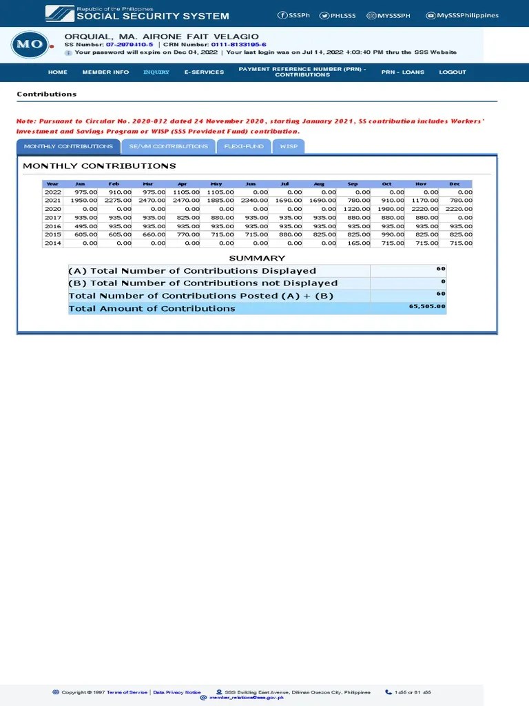 Republic of The Philippines Social Security System Member PDF
