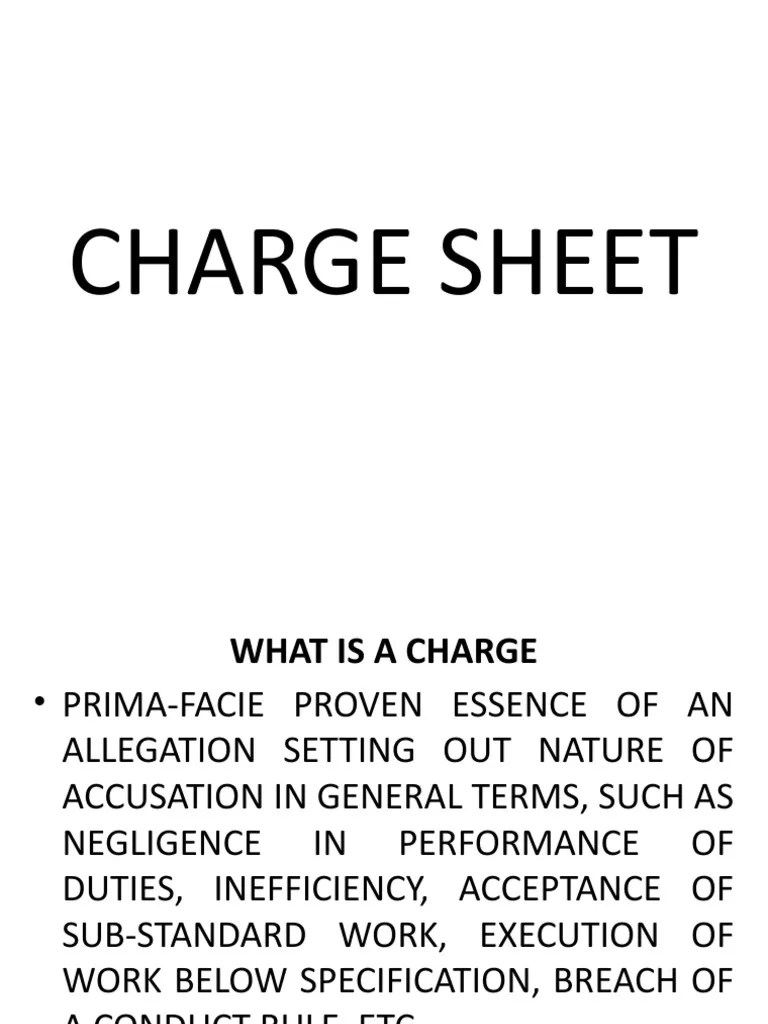 4 Charge Sheet PDF Common Law Public Law