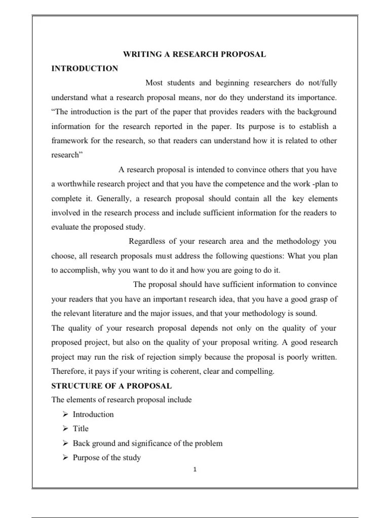 Seminar on Writing a Research Proposal Hypothesis Experiment Free