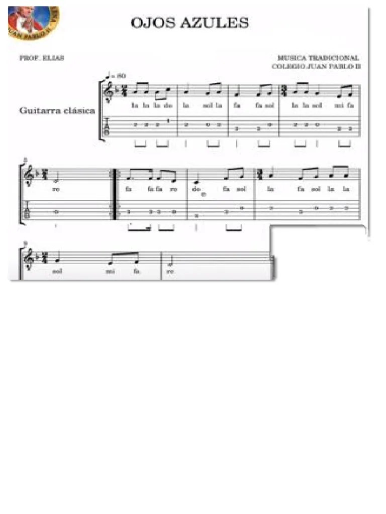 Ojos Azules Flauta PDF