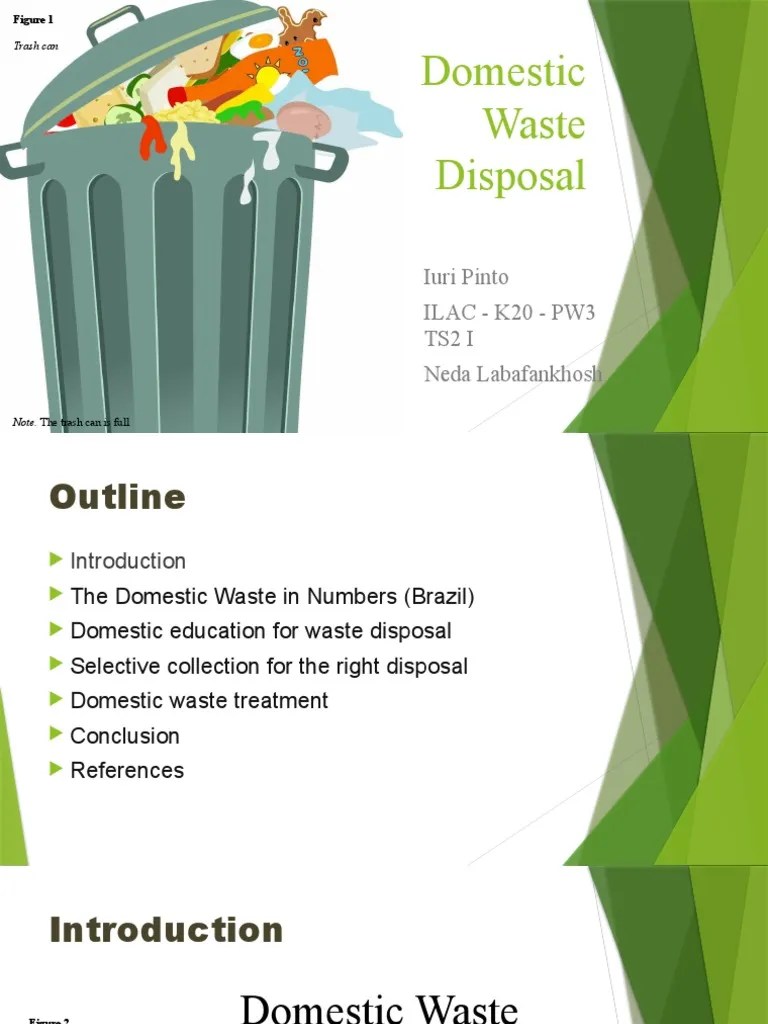 Domestic Waste Disposal PDF Waste Waste Management