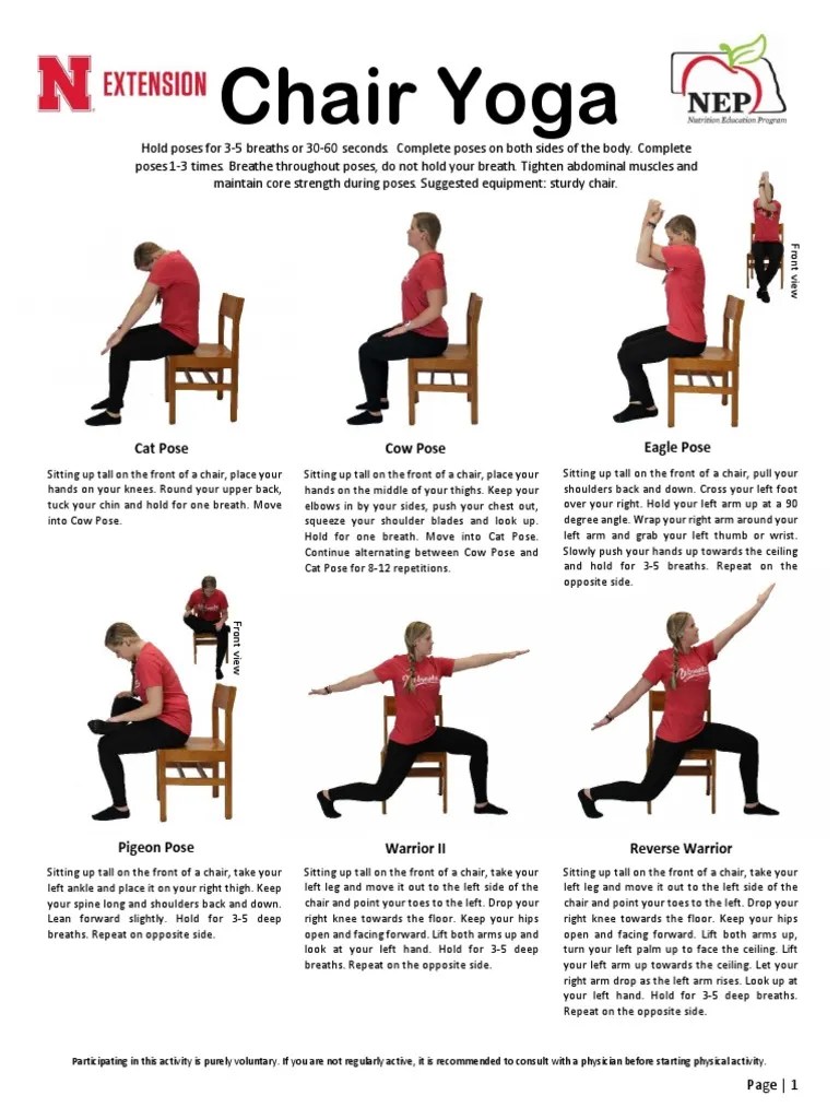 Chair Yoga Handout v2 PDF Breathing Chair