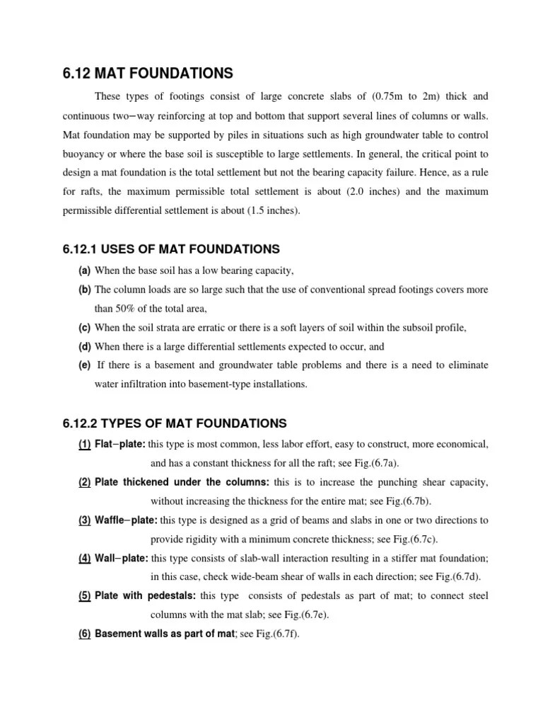 Design of Mat Foundations Using the Conventional Rigid Method PDF