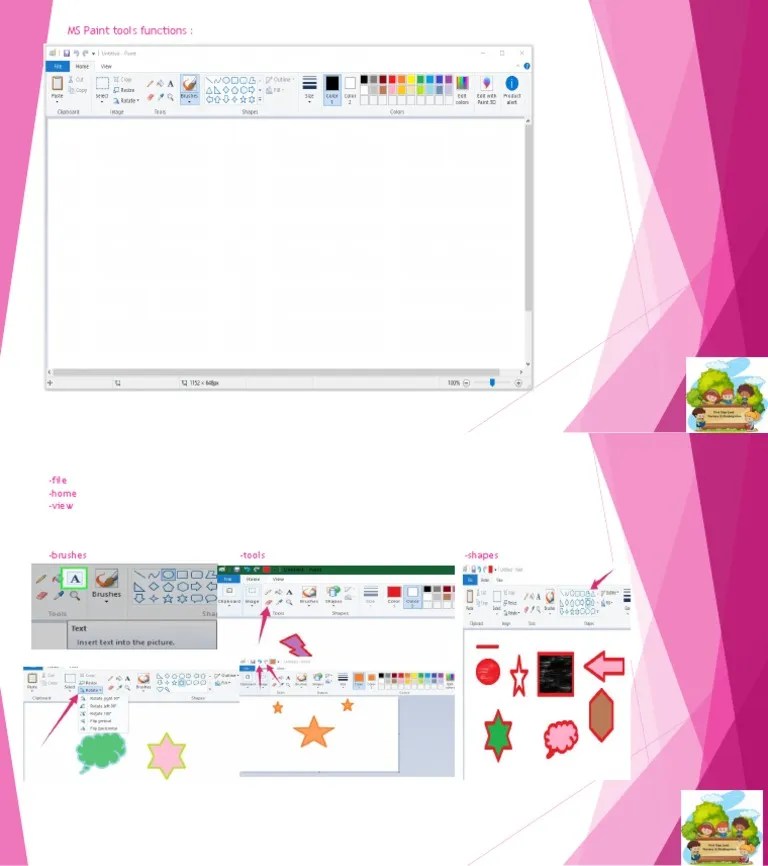 MS Paint Tools Functions PDF