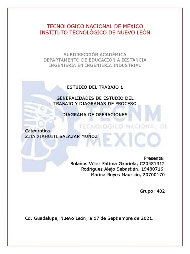 Diagrama de Operaciones de Proceso | Descargar gratis PDF | Ingeniería