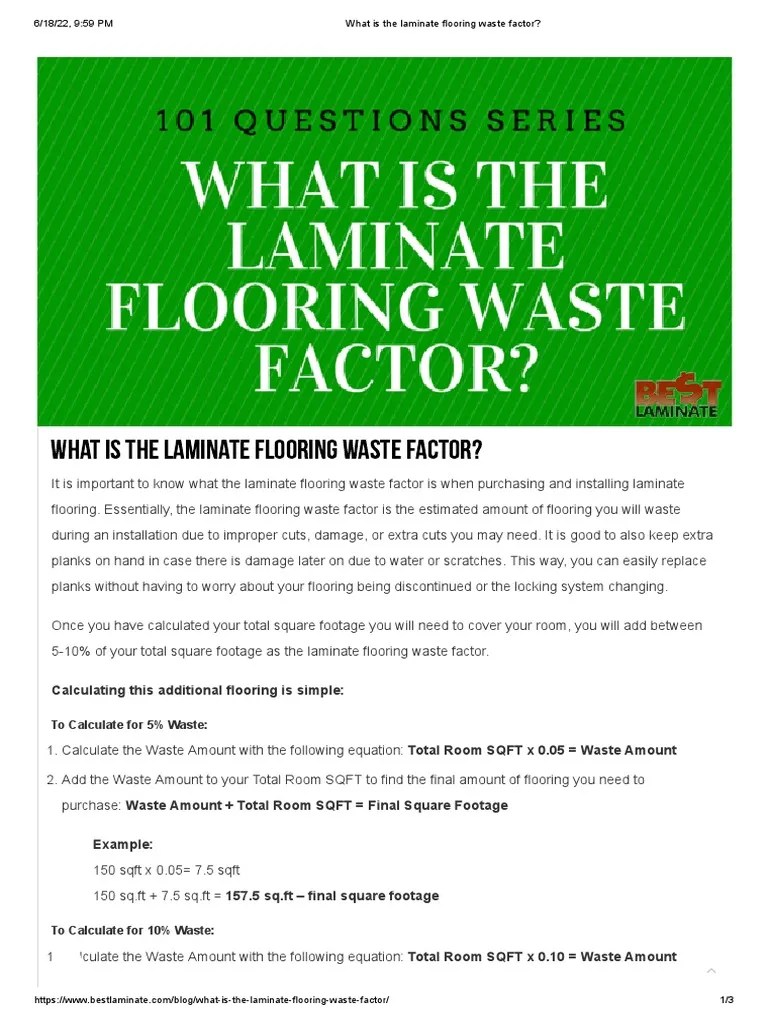 Calculating the Laminate Flooring Waste Factor Understanding How Much