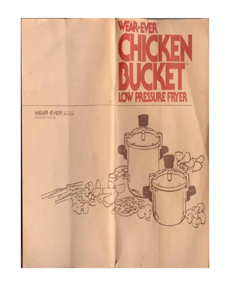 Wearever Chicken Bucket PDF